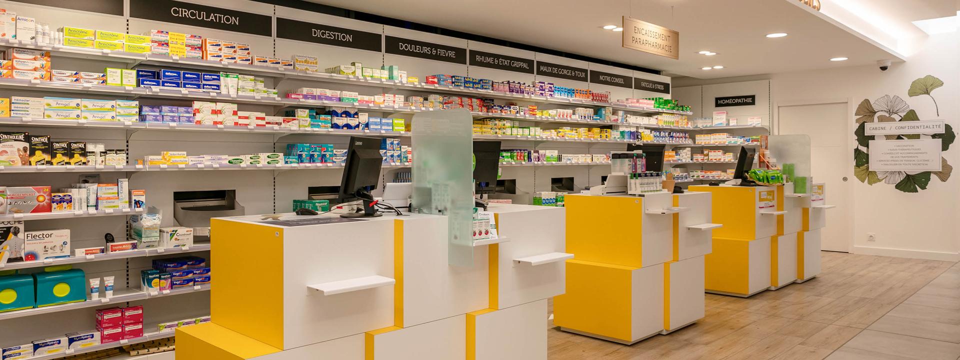 PHARMACIE DES 6 VALLÉES - comptoirs