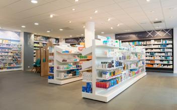 Linéaire centrale de la pharmacie des Halles