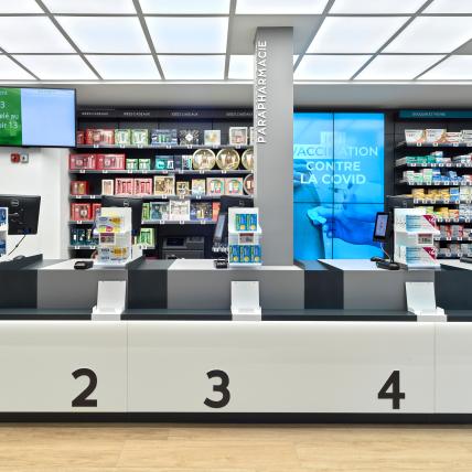 PHARMACIE CARRÉ OPÉRA DE LA CHAUSSÉE D'ANTIN - comptoirs