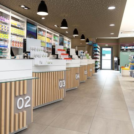 PHARMACIE DU LAC - comptoirs