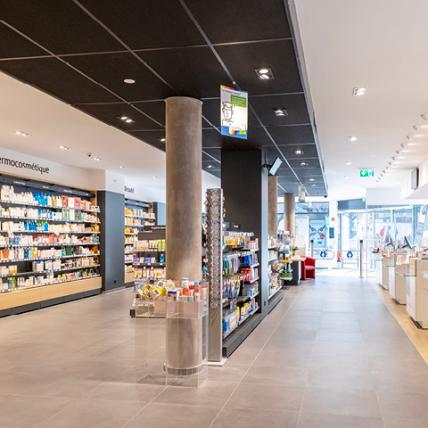Espace de vente Pharmacie Populaire - Navigation