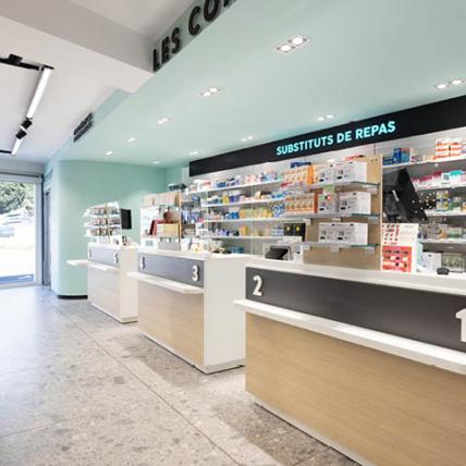 PHARMACIE DU CANDÉOU - comptoirs