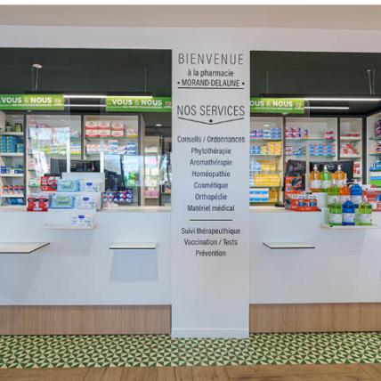 PHARMACIE MORAND DELAUNE - comptoirs